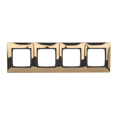 Cornice universale 4 posti IP20/IP44 oro