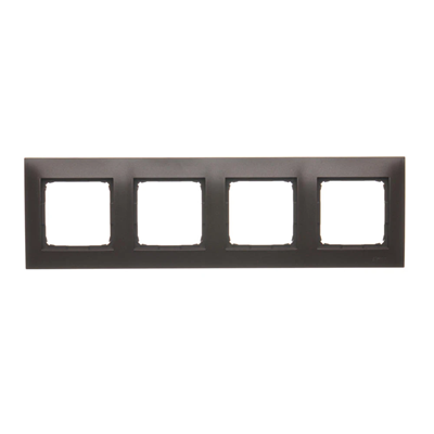 Cornice universale 4 volte IP20 / IP44, marrone opaco (metallizzato)