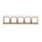 Cornice universale 5 posti IP20 / IP44 oro (metallizzato)