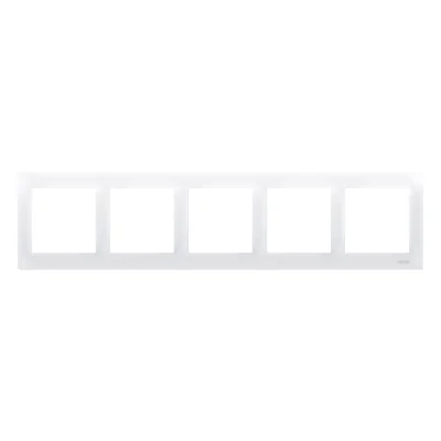 Cornice universale 5 posti IP20/IP44 bianca
