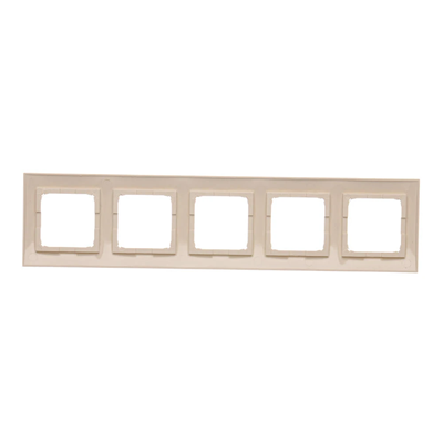 Cornice universale 5 posti IP20/IP44 crema