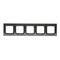 Cornice universale 5 volte IP20 / IP44 marrone opaco (metallizzato)