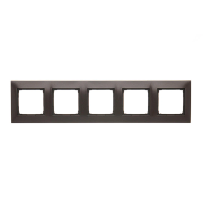 Cornice universale 5 volte IP20 / IP44 marrone opaco (metallizzato)