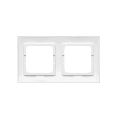 Cornice universale a 2 posti IP20 / IP44, bianca