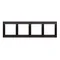 Cornice universale a 4 moduli IP20 / IP44, antracite (metallizzato)
