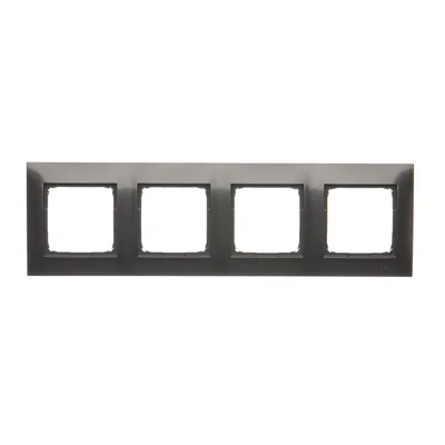 Cornice universale a 4 moduli IP20 / IP44, antracite (metallizzato)