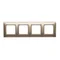 Cornice universale a 4 posti IP20 / IP44, oro (metallizzato)