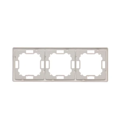 Cornice universale orizzontale e verticale tripla, satinata (metallica)