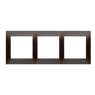 Cornice universale tripla IP20 / IP44, marrone opaco (metallizzato)