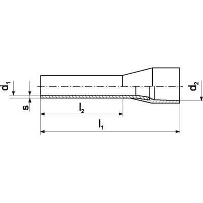 Cosse virole isolée bleue TE 2.5-10