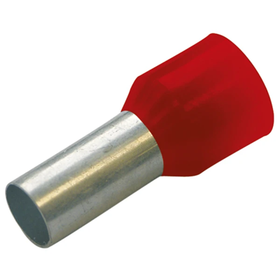 Cosses virole isolées 1.5/18 rouge 100 pcs