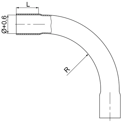 Coude de tuyau KRUR32x1.5F