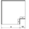 Coude galvanisé largeur 350mm hauteur 48mm