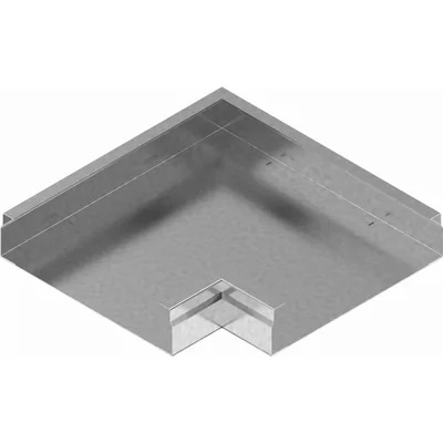 Coude galvanisé largeur 350mm hauteur 48mm