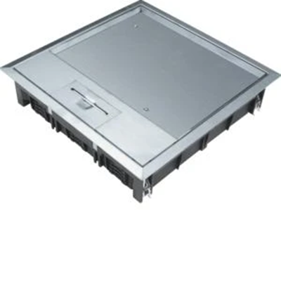 Couvercle à charnière TEHALIT.VE-EE VEQ06 200x200 revêtement 12mm inox