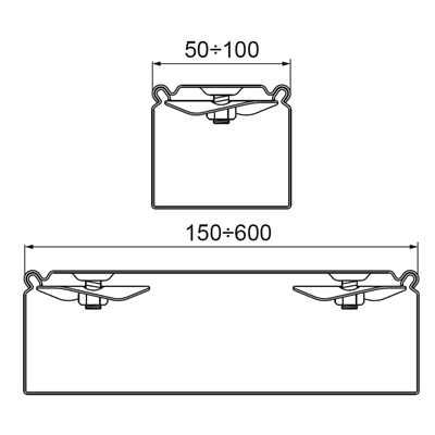 Couvercle de plateau avec serrure, PZKR100/2