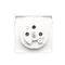 Couvercle de prise simple Simon 55 WMDW-P0121x-111 avec rabat, couleur assortie, pour : SGZ1CM, SGZ1M ; blanc mat