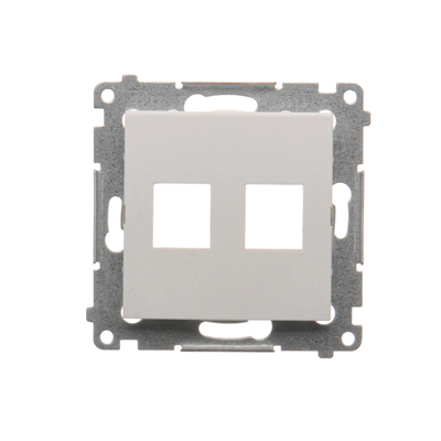 Couvercle plat double keystone (module), blanc