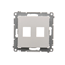 Couvercle plat double keystone (module), blanc