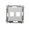 Couvercle plat double keystone (module), blanc