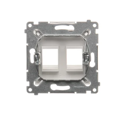 Couvercle plat double keystone (module), blanc