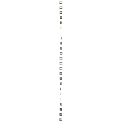 Couvercle pour prises de communication de données sur Keystone flat double satin (métallique)