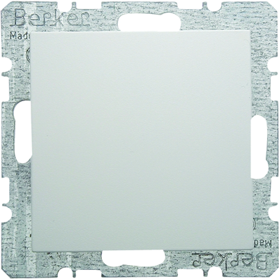 Cover cap with a central element snow-white, glossy S.1/B.3/B.7 Glas