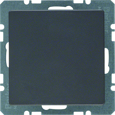 Cover cap with front plate anthracite, velvet