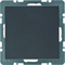 Cover cap with front plate anthracite, velvet