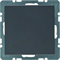 Cover cap with front plate anthracite, velvet