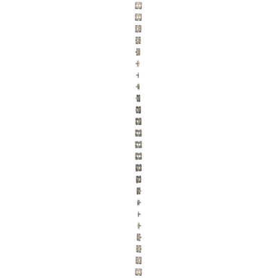 Cover for data communication sockets on Keystone flat double (module), cream