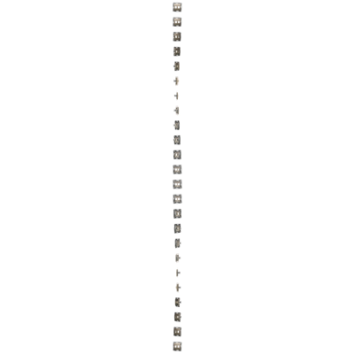 Cover for data communication sockets on Keystone, flat, double (module), gold (metallic)