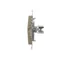 Cover for data communication sockets on Keystone, flat, double (module), gold (metallic)