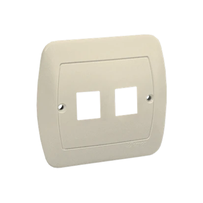 Cover for ICT sockets. Mounting to the screw box, beige