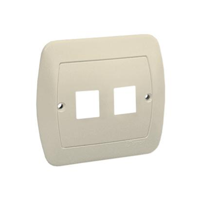 Cover for ICT sockets. Mounting to the screw box, beige