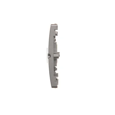 Cover for IT sockets on Keystone flat double inox (metallic)