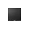 Cover for loudspeaker socket / cable outlet / connector with pull rod graphite
