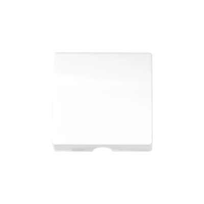Cover for loudspeaker socket / cable outlet / connector with pull rod white