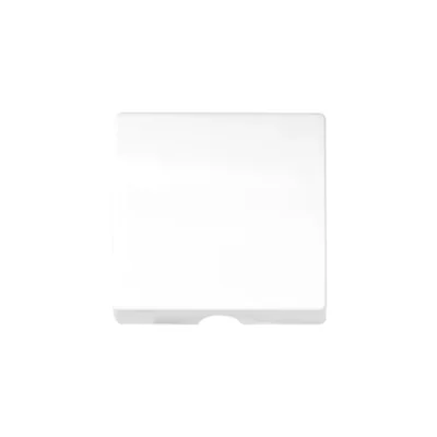Cover for loudspeaker socket / cable outlet / connector with pull rod white