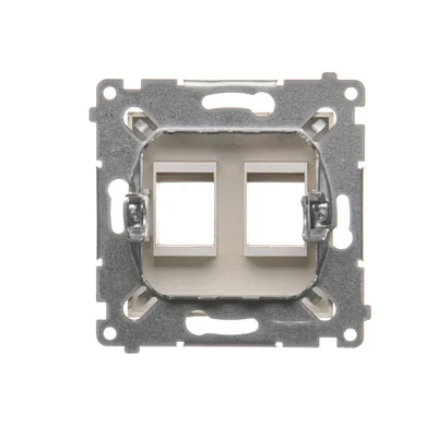 Cover per prese ICT su Keystone, piatta, doppia (modulo), oro (metallizzato)