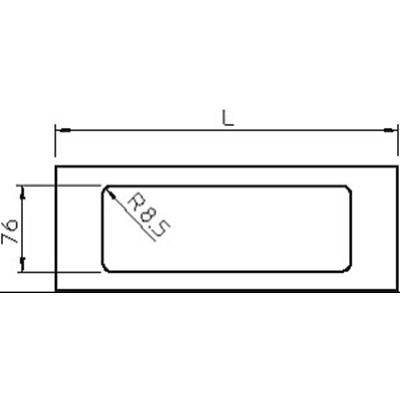 Cover WDK 3 OPEN W.150MM BW.
