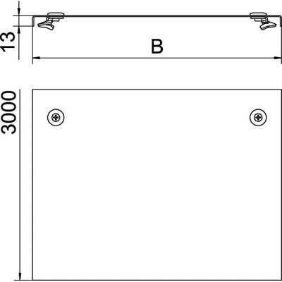 Cover with 300mm bolt DRL 300 FS