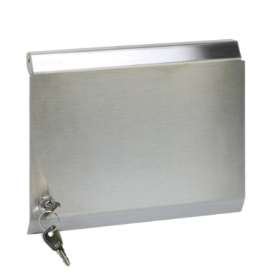 Cover with lock S500 3-module 6×K45 stainless steel