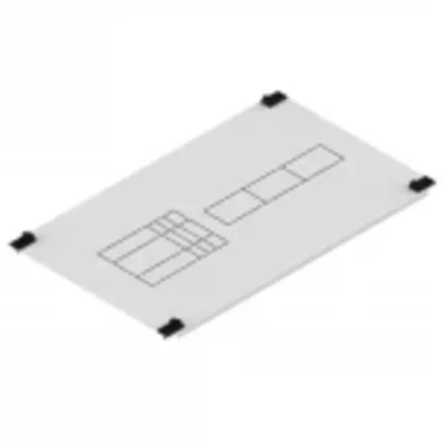 CP 2-2 E12 M Couvercle 1xEB2/ED2 125,160,250A 3,4P et 12 modules (500x300)