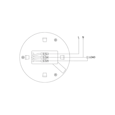 CR-3 MOTION SENSOR, max. 1200W, AC 220-240V, 50/60Hz, OPERATING ANGLE 360*, RANGE 6m ± 2.2-4m, IP20, WORKS WITH LED, SURFACE-MOUNTED, WHITE