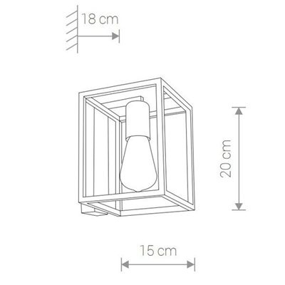 CRATE Aplique negro