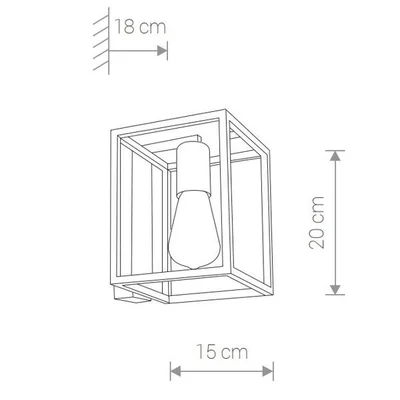 CRATE Aplique negro