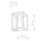 CRATE Black wall lamp