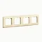 Cream color quadruple frame
