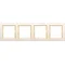 Cream fourfold frame, fiorena